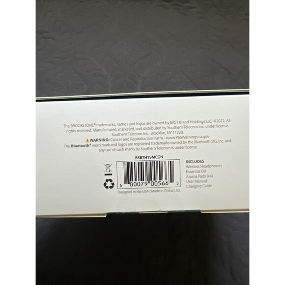 Brookstone Green Aroma Wireless Headphones, Bluetooth,Immersive Multisensory NIB - Picture 8 of 8